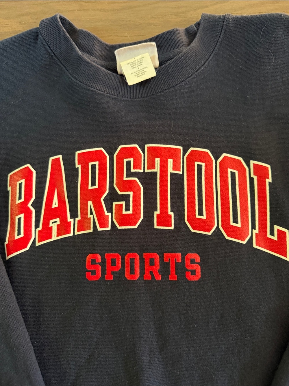 Barstool Sports x Champion Reverse Weave Cropped Crew Neck - Picture 2 of 3